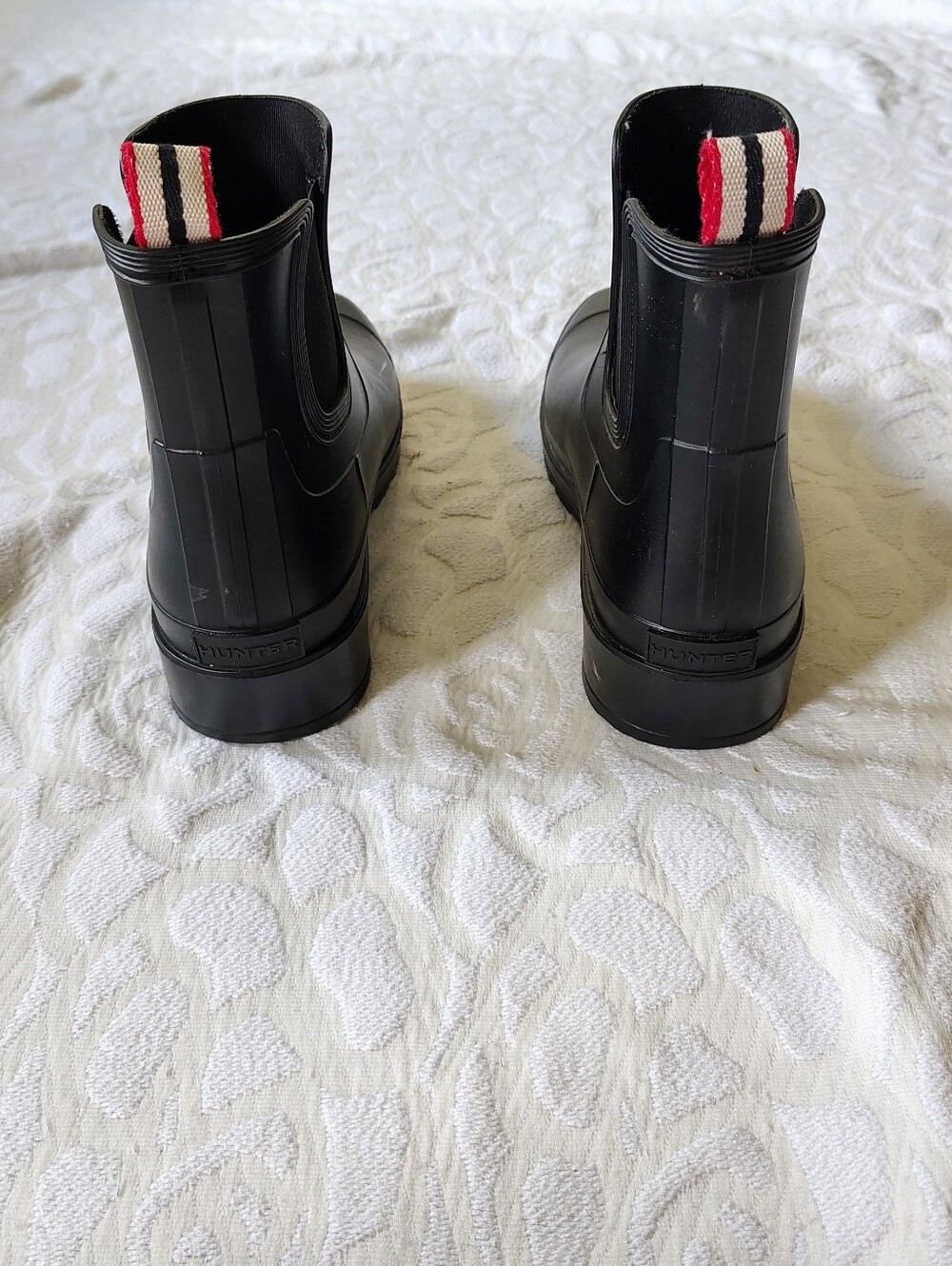Hunter Tabitha Black Short Rain Boot 8 - Picture 3 of 11